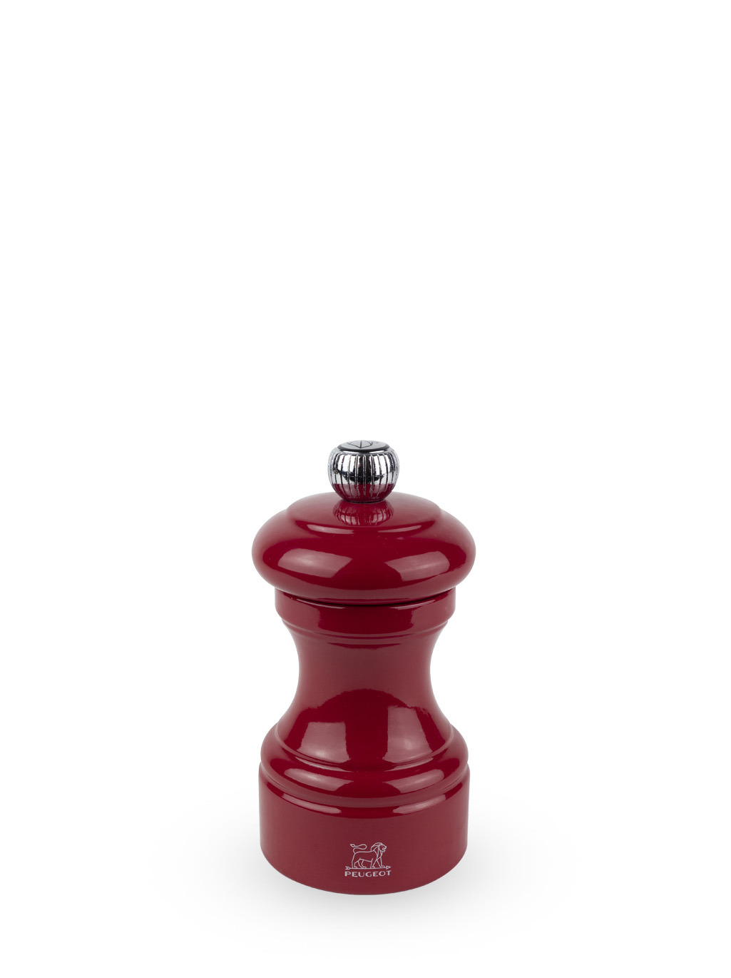 Peugeot Bistrorama Pfeffermühle 10 cm Buchenholz passion red lackiert - Stahlmahlwerk