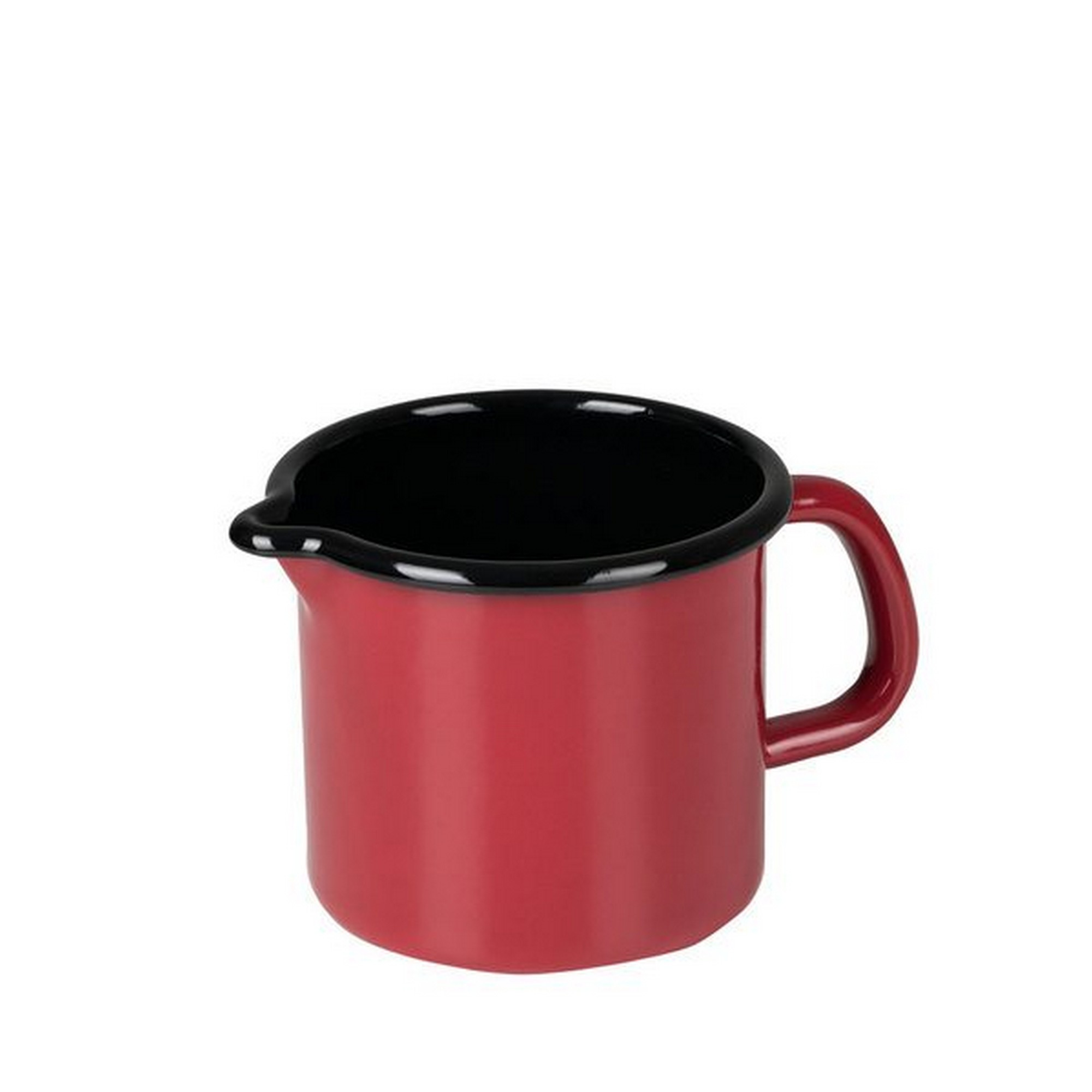 Riess-kelomat - riess Milchtopf 075 Liter Ø10cm rot Emaille