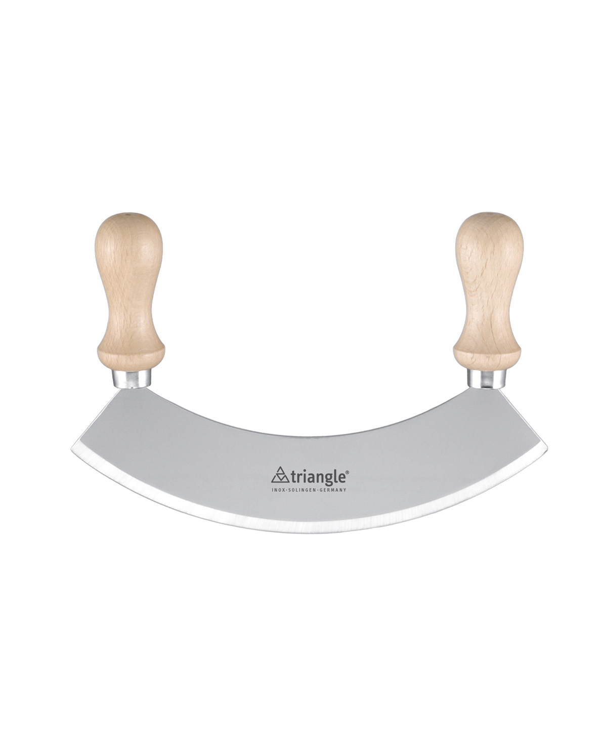 triangle Wiegemesser 14 cm einschneidig - Edelstahl - Griffe Holz