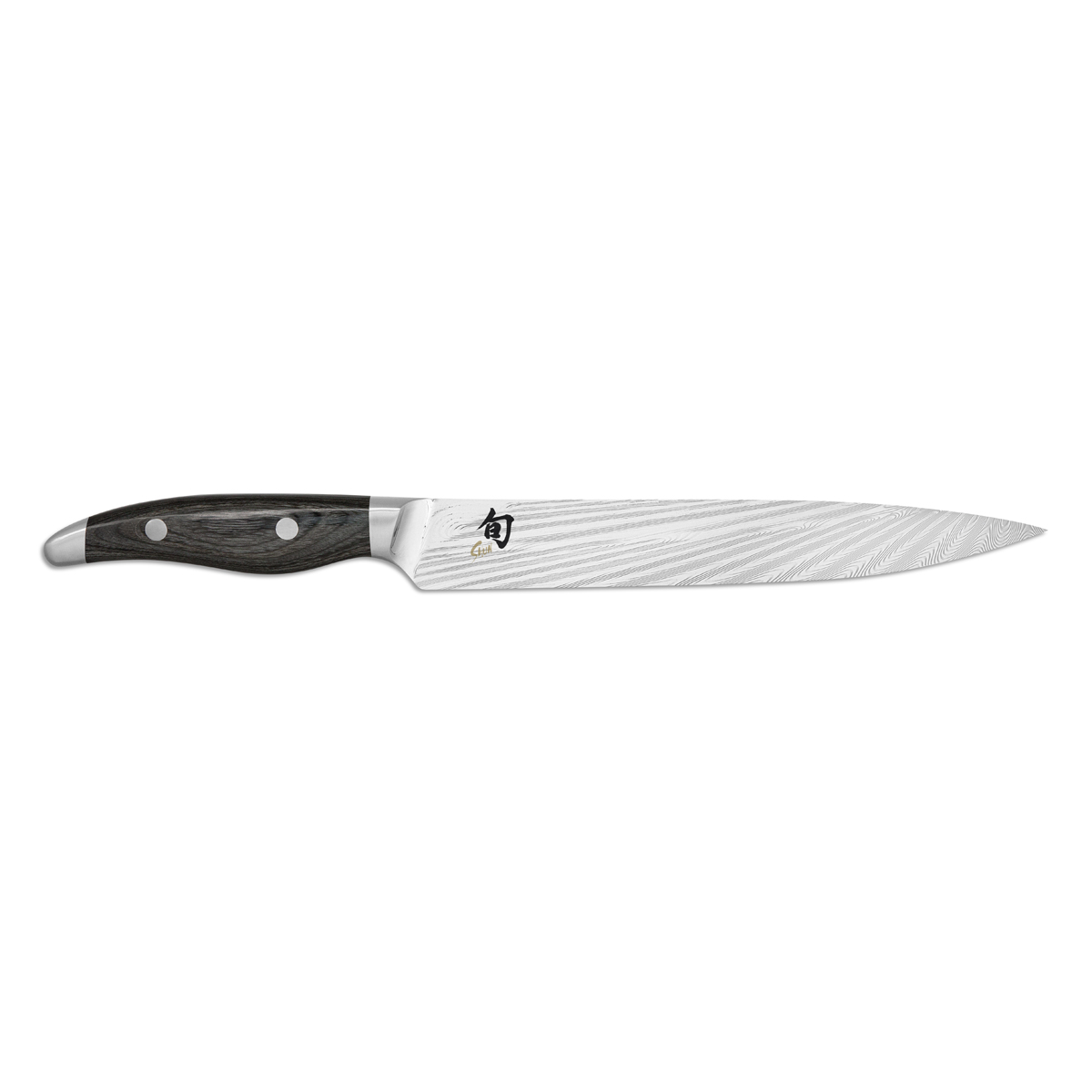 KAI Shun Nagare Schinkenmesser 23 cm - Damaststahl - Griff Pakkaholz
