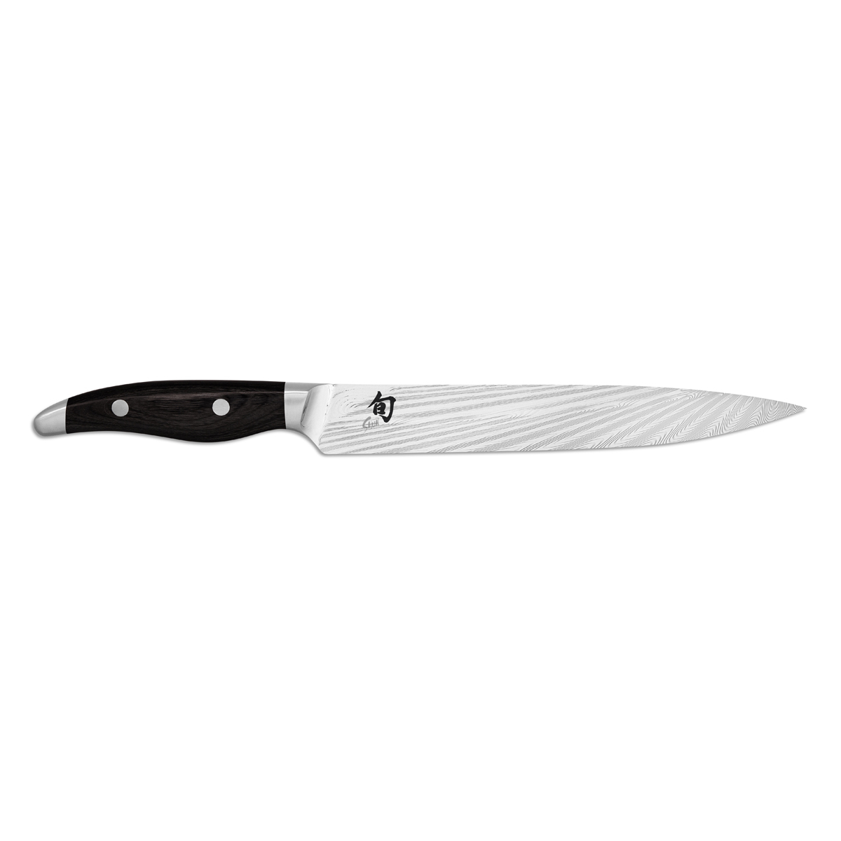 KAI Shun Nagare Black Schinkenmesser 23 cm - Damaststahl - Griff Pakkaholz schwarz