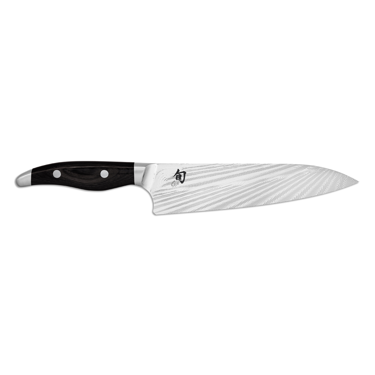 KAI Shun Nagare Black Kochmesser 20 cm - Damaststahl - Griff Pakkaholz schwarz