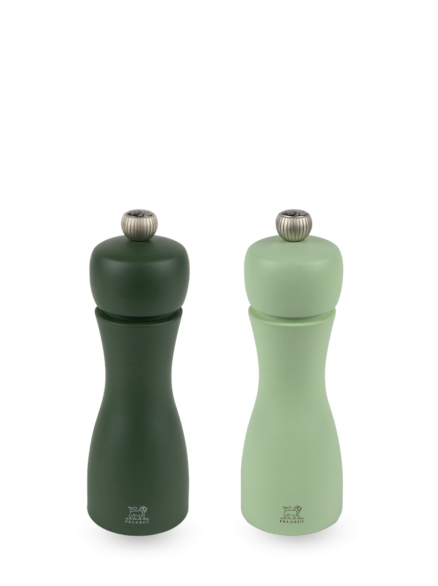 Peugeot Tahiti Duo Pfeffer- + Salzmühle Wasser 15 cm Buchenholz - Zirlion-Mahlwerk