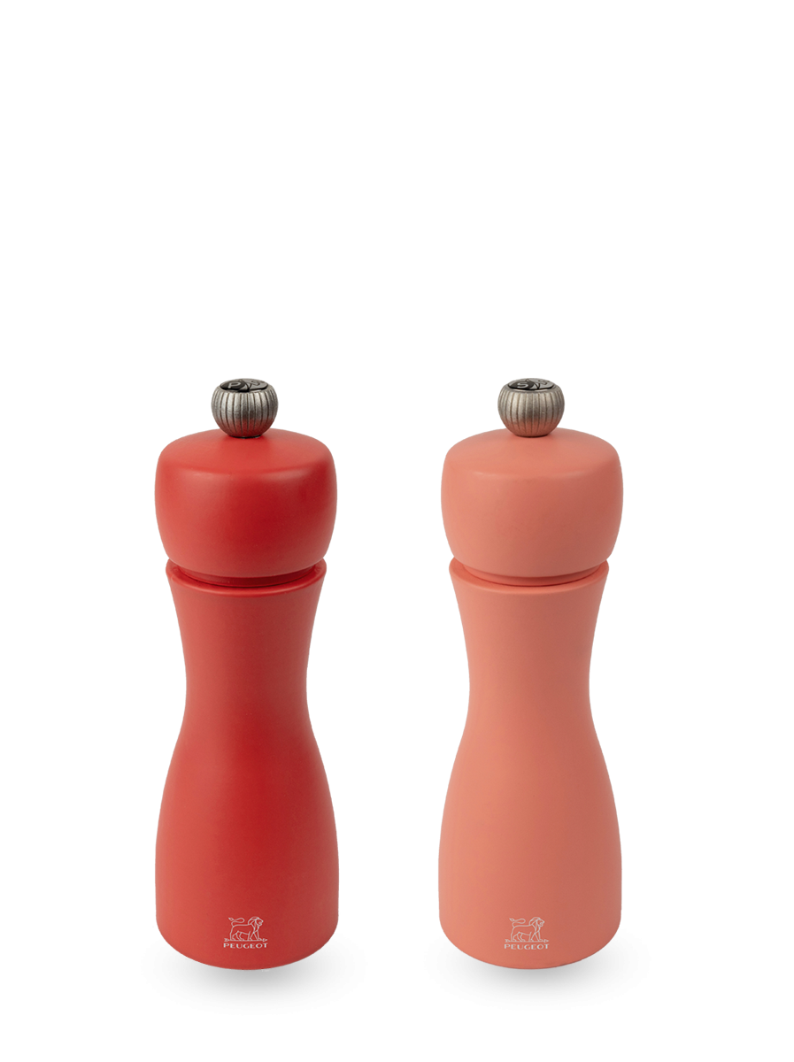 Peugeot Tahiti Duo Pfeffer+ Salzmühle Feuer 15 cm Buchenholz - Zirlion-Mahlwerk