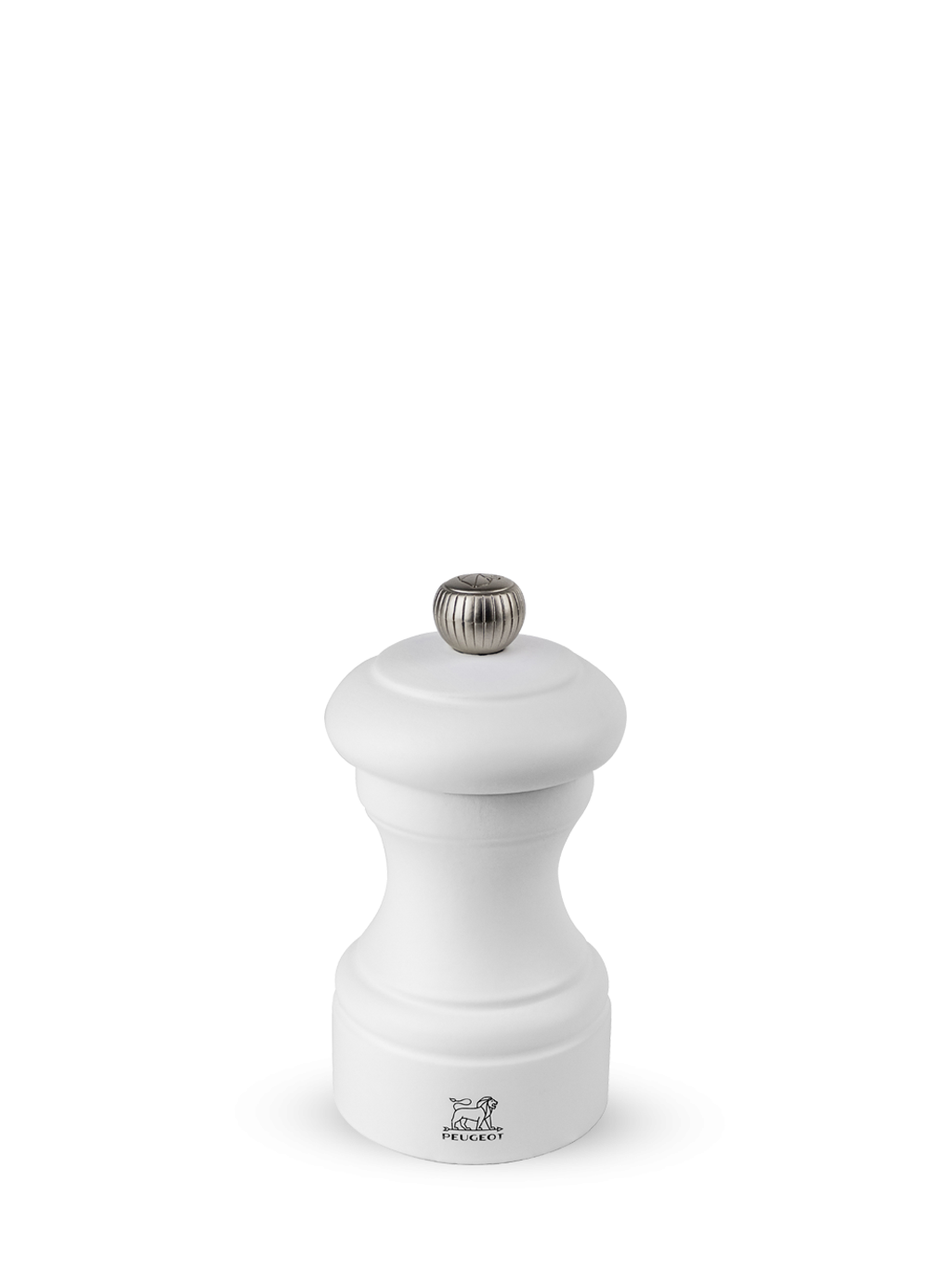 Peugeot Bistro Salzmühle 10 cm Buchenholz weiß matt - Zirlion-Mahlwerk