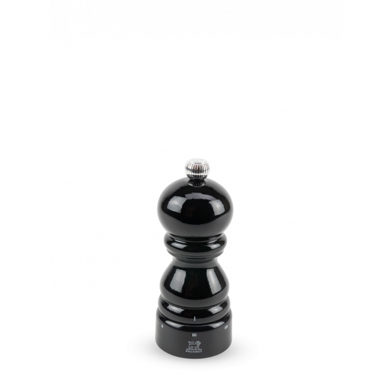 Peugeot Paris U'Select Salzmühle 12 cm Buchenholz schwarz lackiert - Zirlion-Mahlwerk