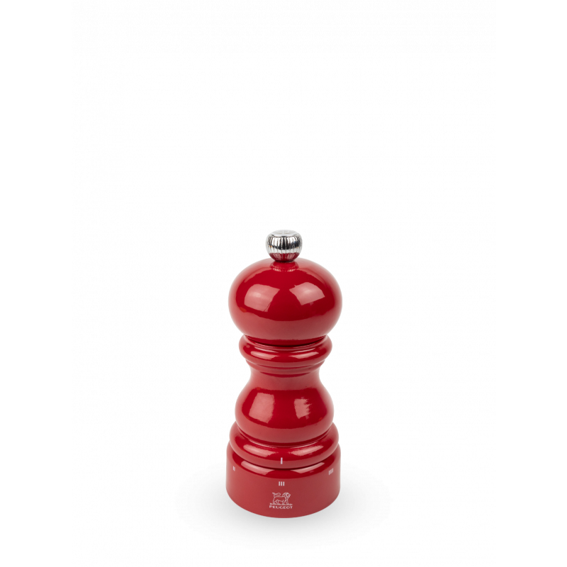 Peugeot Paris U'Select Salzmühle 12 cm Buchenholz passionsrot lackiert - Zirlion-Salzmahlwerk