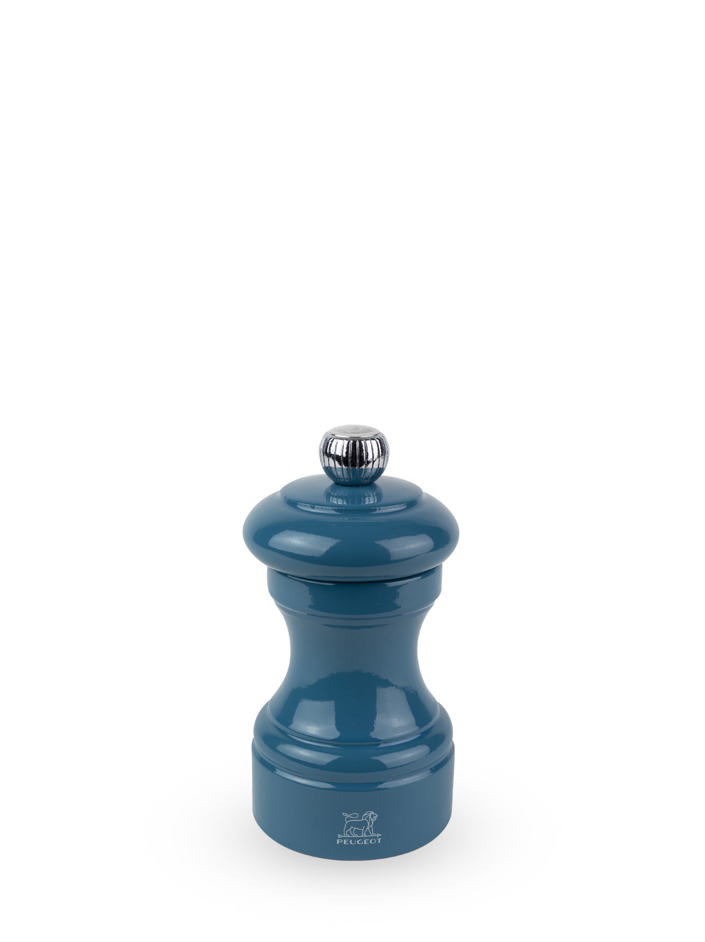 Peugeot Bistrorama Salzmühle 10 cm Buchenholz pazifikblau lackiert - Zirlion-Mahlwerk