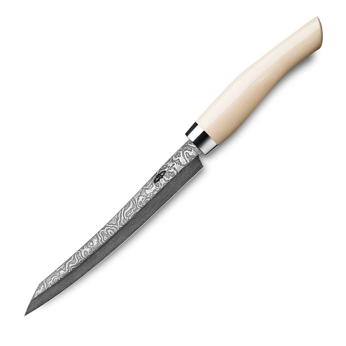 Nesmuk Exklusiv C100 Damast Slicer 16 cm mit Griff aus Juma Ivory