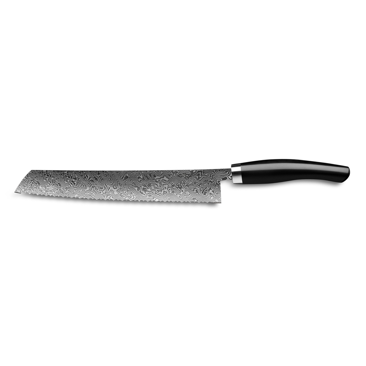 Nesmuk Exklusiv C 90 Damast Brotmesser 27 cm - Griff Juma Black