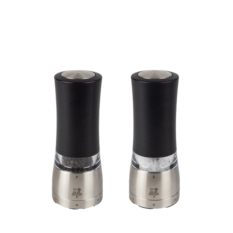 Peugeot Daman U'Select Duo Pfeffer- + Salzmühle elektrisch 16 cm Acryl - Zirlion-Mahlwerk