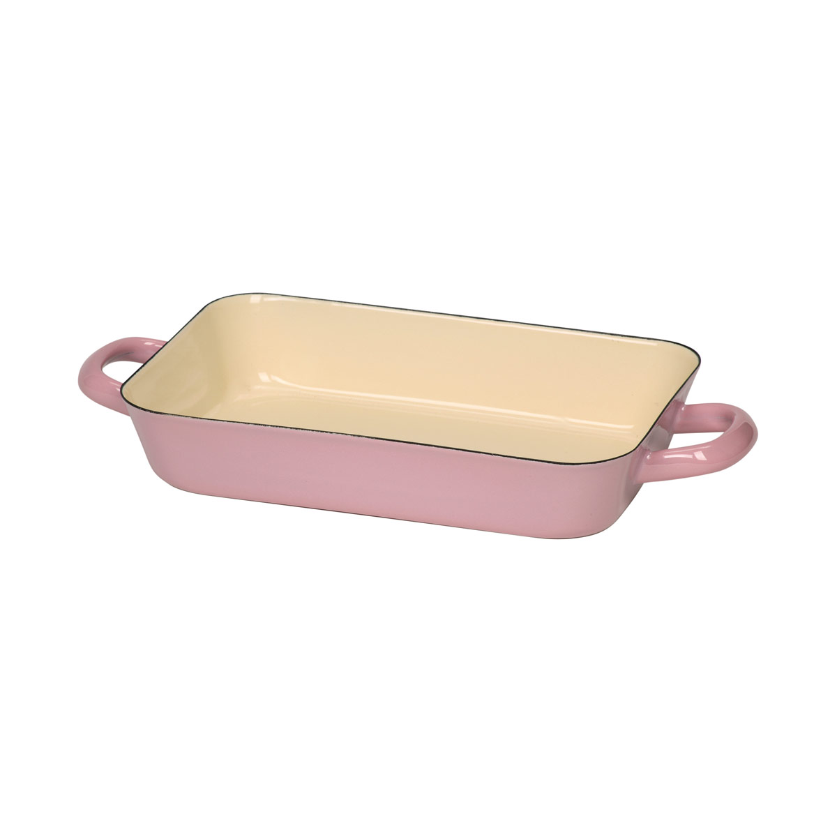 Riess Classic Bunt Pastell Bratpfanne 26x17 cm rosa - Emaille