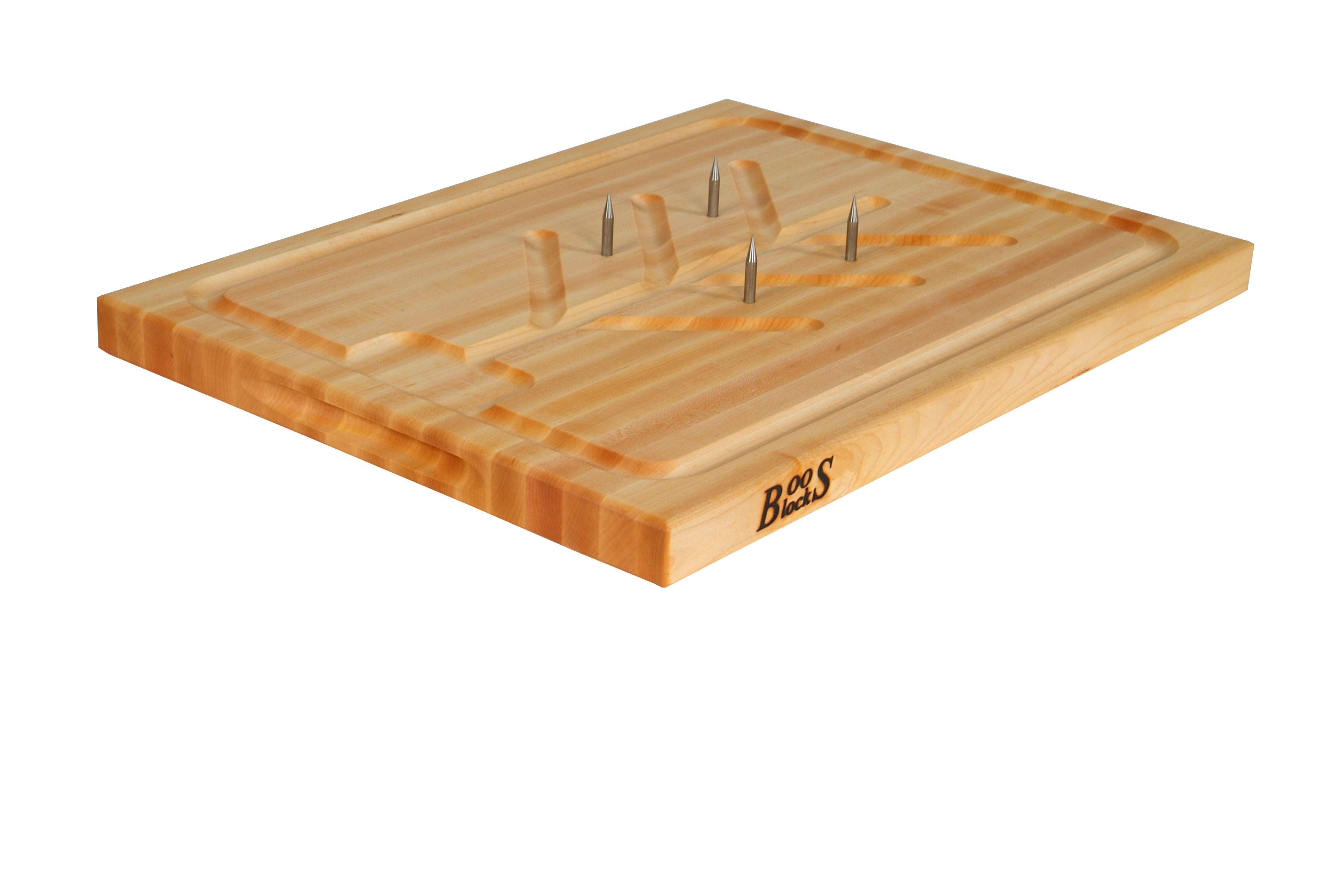 Boos Blocks Pro Chef-Carver Tranchierbrett SLIC 51x38x4 cm aus Ahornholz mit Saftrille
