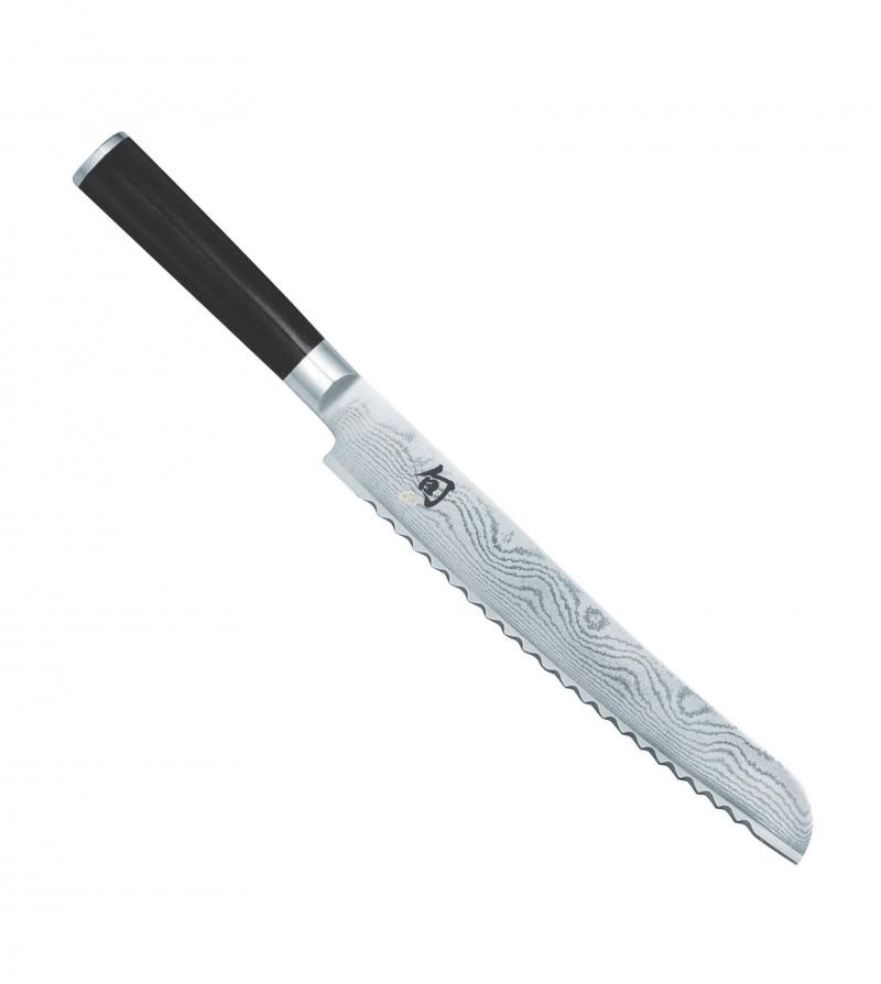 KAI Shun Classic Brotmesser 23 cm / Damaststahl mit Griff aus dunklem Pakkaholz