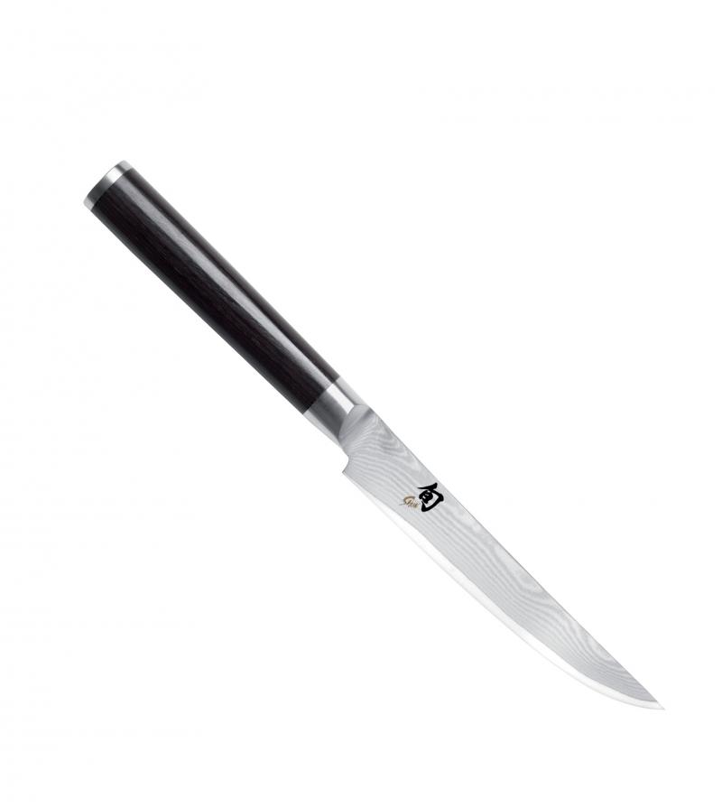 KAI Shun Classic Steakmesser 12 cm / Damaststahl mit Griff aus dunklem Pakkaholz