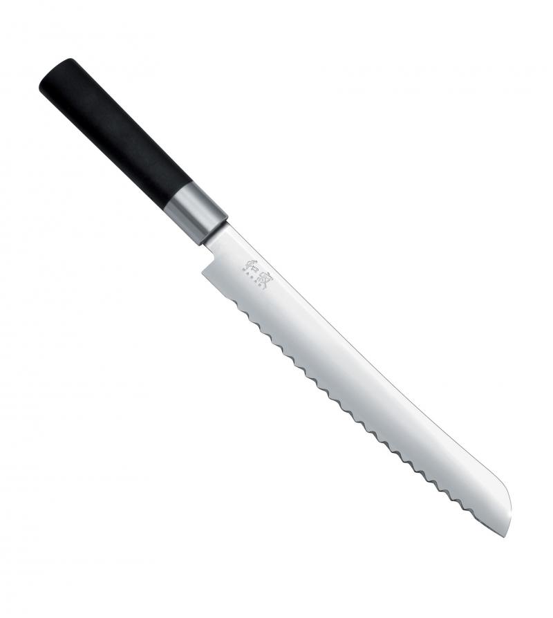KAI Wasabi black Brotmesser 23 cm / Edelstahl mit Griff aus Kunststoff