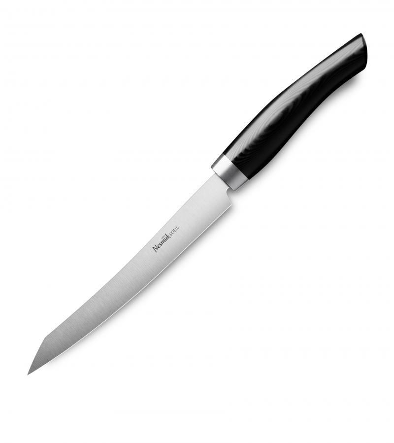 Nesmuk Soul Slicer 16 cm / Niob-Hochleistungsstahl mit Griff aus schwarzem Micarta