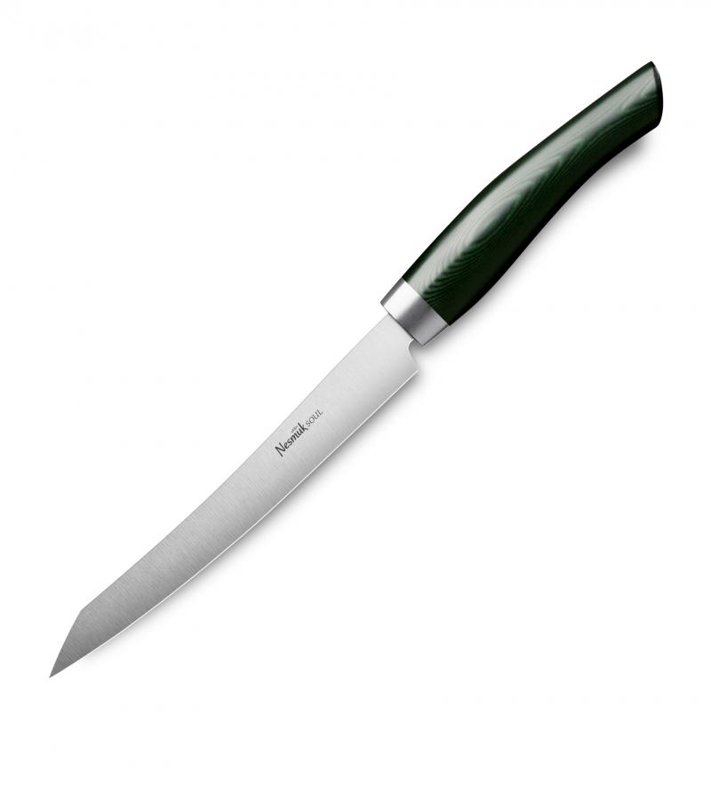 Nesmuk Soul Slicer 16 cm - Niobstahl - Griff Micarta grün