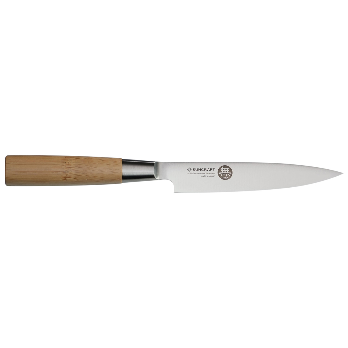 Suncraft MU Universalmesser 12 cm - Japan-Stahl - Griff Pakkaholz
