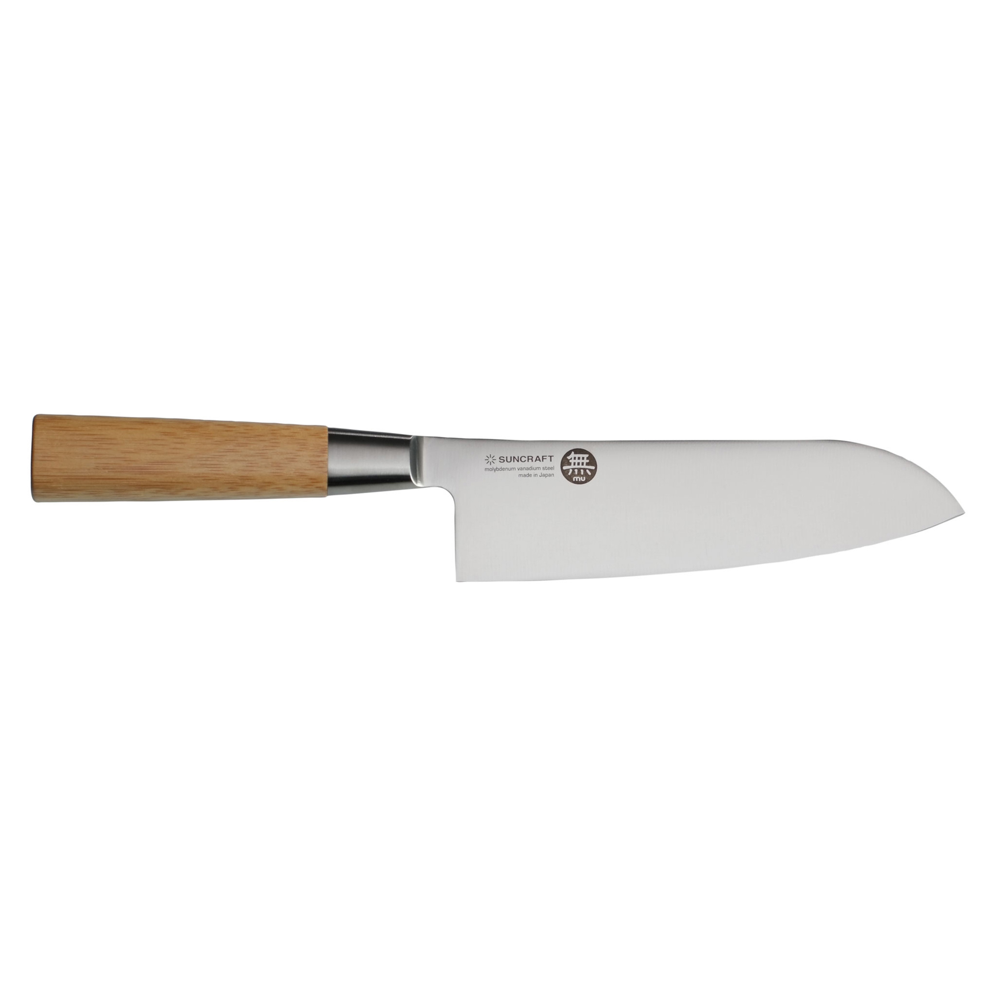 Suncraft MU Santoku 16,7 cm - Japan-Stahl - Griff Pakkaholz