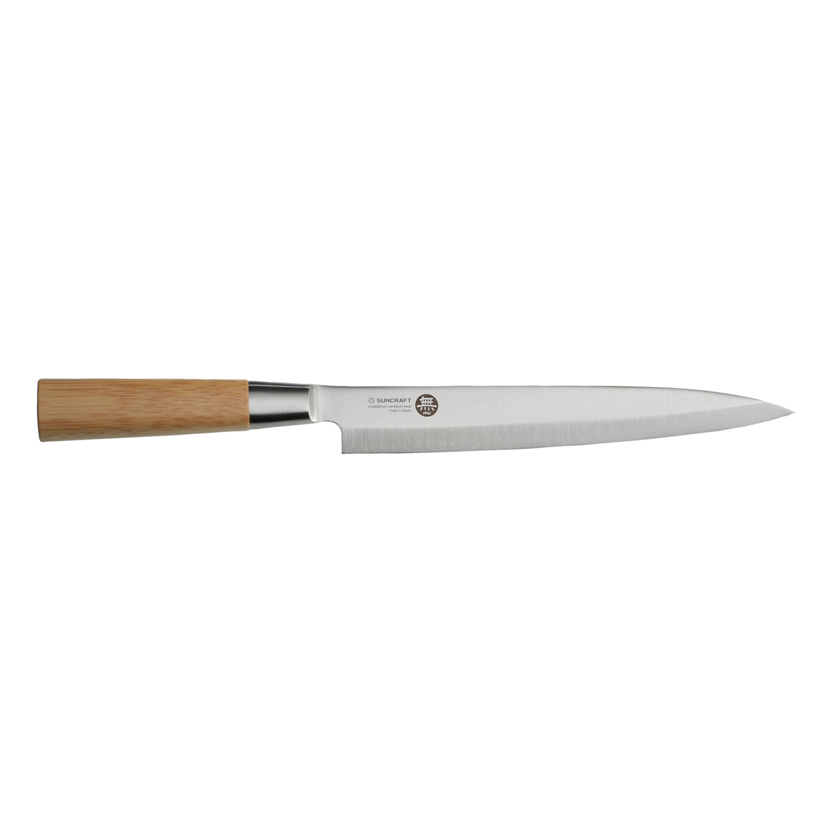 Suncraft MU Sashimimesser 21 cm einseitig geschliffen - Japan-Stahl - Griff Pakkaholz