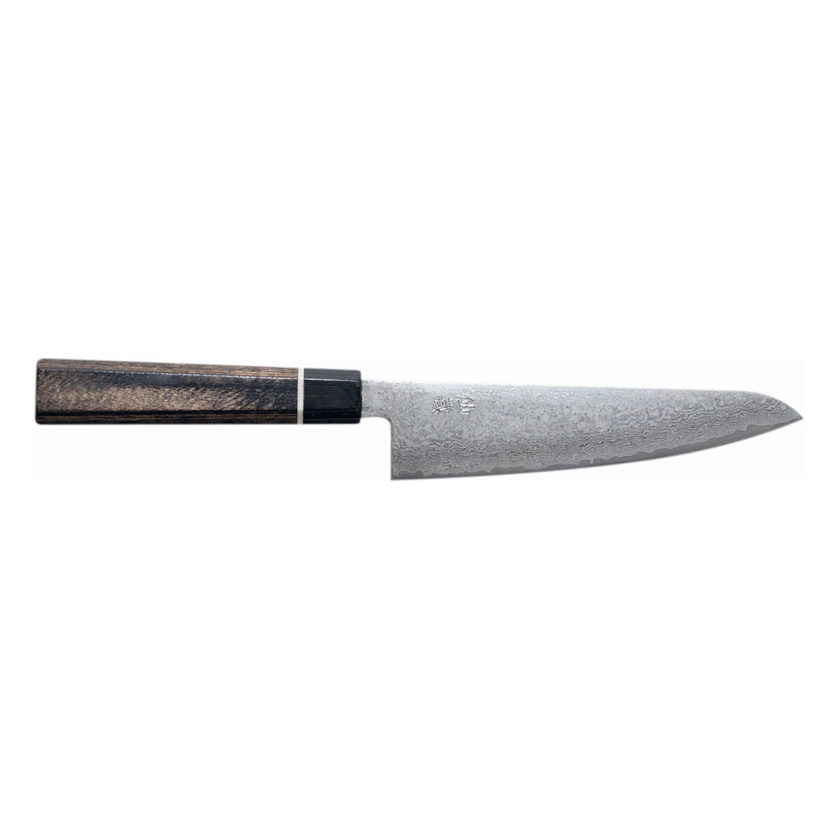 Suncraft Senzo Black Kochmesser 14,3 cm - Damaststahl - Griff Pakkaholz