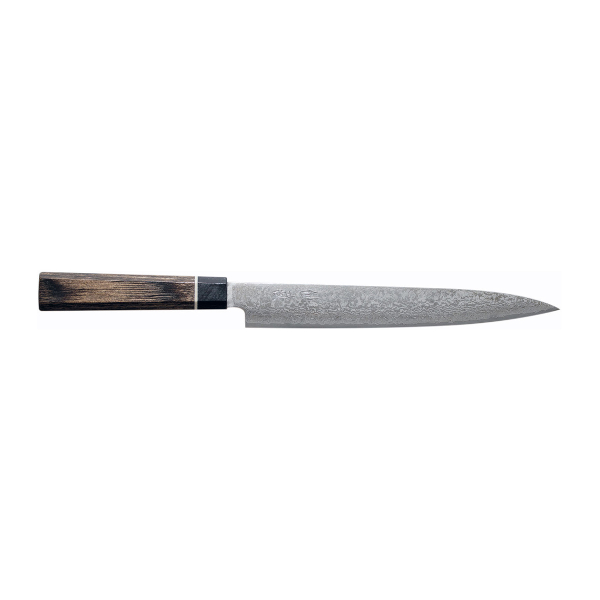 Suncraft Senzo Black Sashimimesser 21 cm - Damaststahl - Griff Pakkaholz