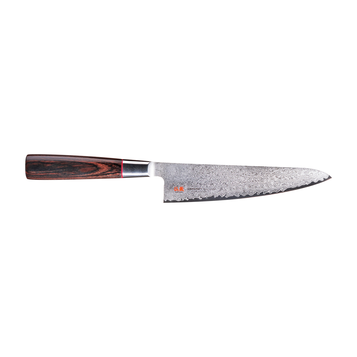 Suncraft Senzo Classic Kochmesser 14,3 cm - Damaststahl - Griff Pakkaholz