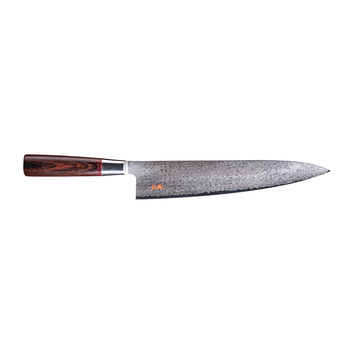 Suncraft Senzo Classic Kochmesser 24 cm - Damaststahl - Griff Pakkaholz