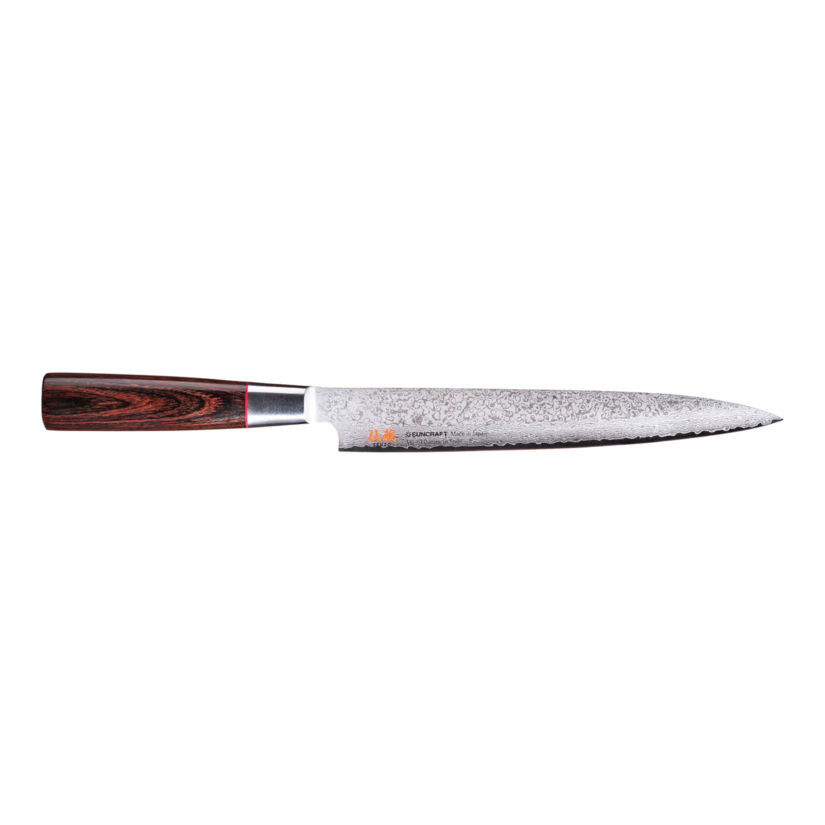 Suncraft Senzo Classic Sashimimesser 21 cm - Damaststahl - Griff Pakkaholz