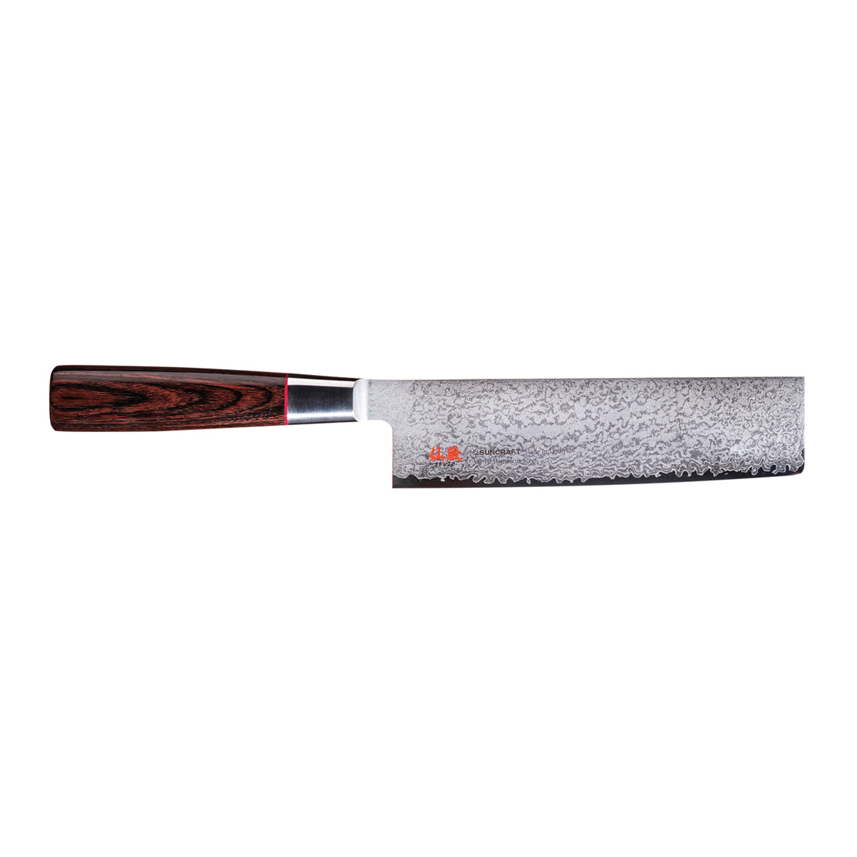 Suncraft Senzo Classic Nakiri 16,7 cm - Damaststahl - Griff Pakkaholz