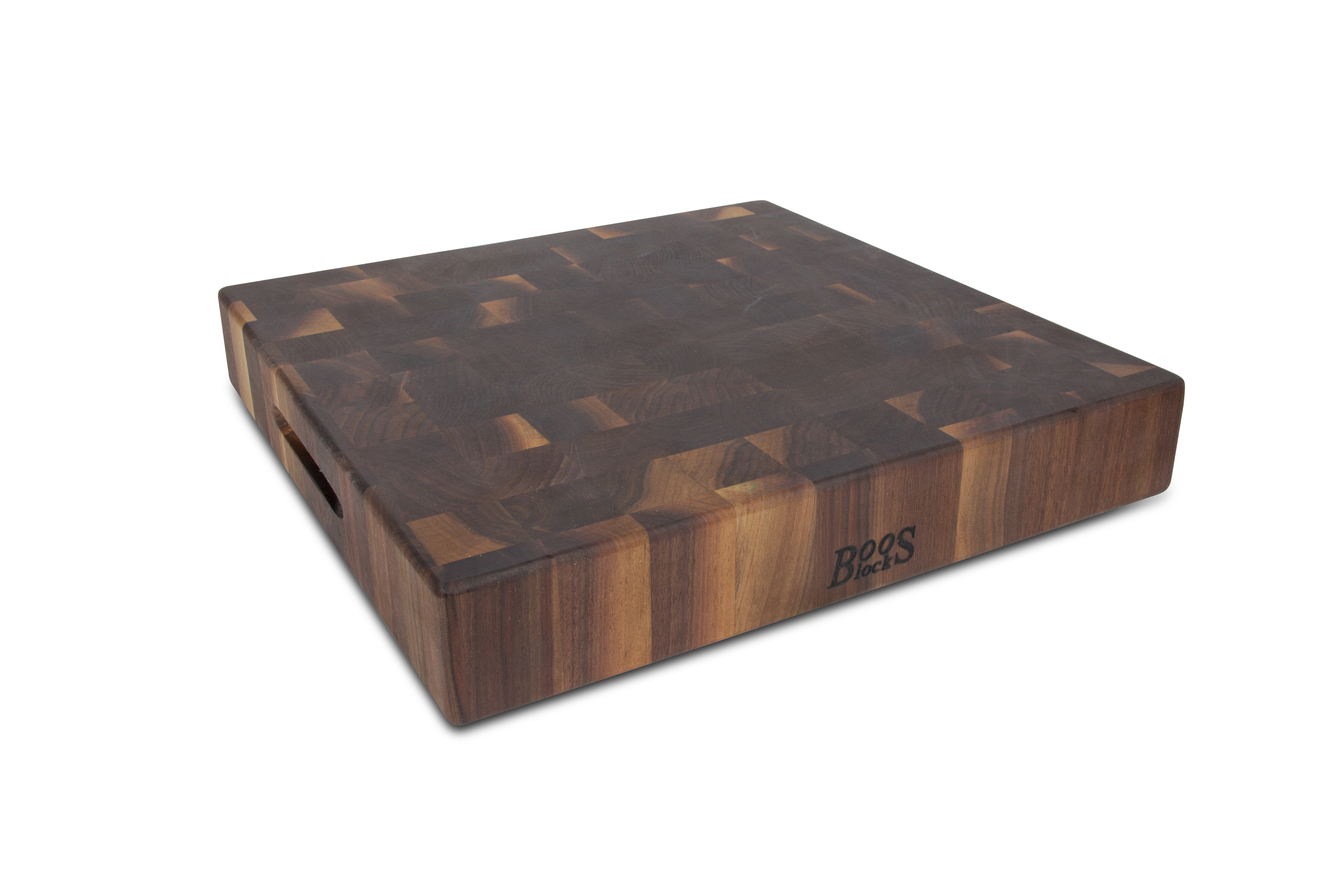 Boos Blocks Black Walnut Hackblock 46x46x7,5 cm - Walnuss-Stirnholz