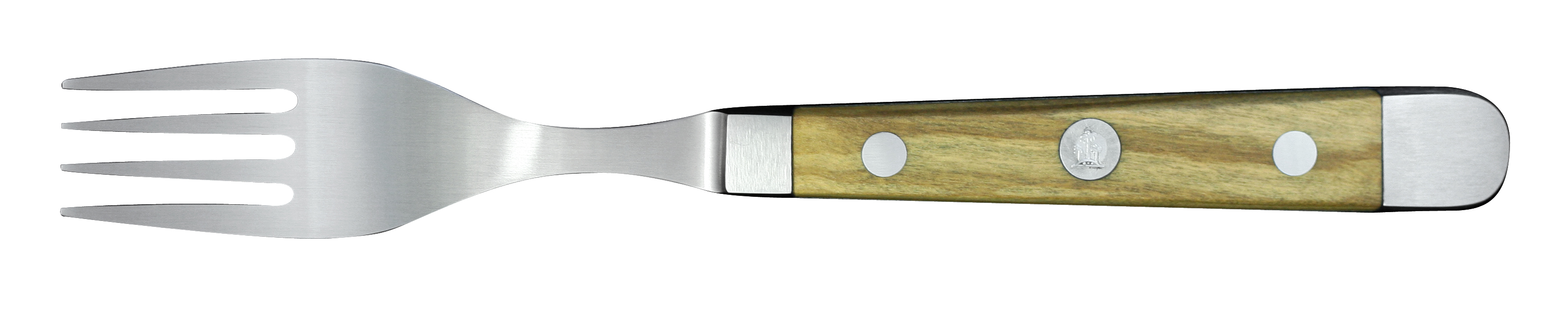Güde Alpha Olive Tafelgabel 12 cm / CVM-Messerstahl mit Griffschalen aus Olivenholz
